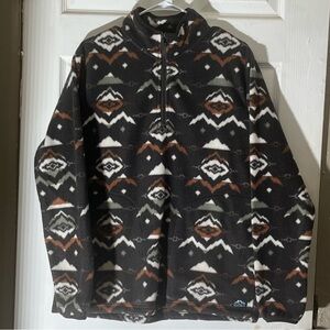 Mountain & Isles Aztec Mountain Fleece 1/4 Zip Pullover gorpcore